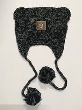 Load image into Gallery viewer, Black Color Bear-eared Beanie
